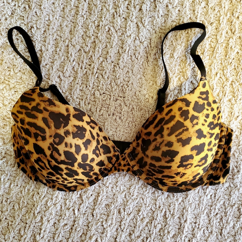 Leopard Print T-Shirt Bra